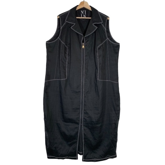 Nancy Lord Dresses & Skirts - Nancy Lord Linen Sleeveless Midi Dress Size XL